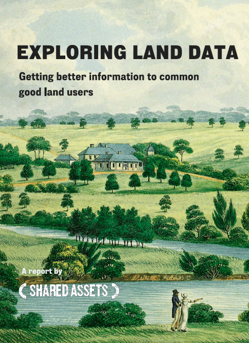 the cover of the "exploring land data" report